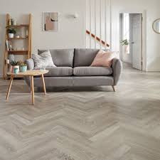 Karndean Knight Tile Grey Limed Oak Laid In Herringbone Pattern Living Room Tiles Grey Flooring Living Room Tile Floor Living Room