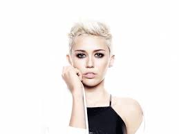 Miley cyrus has her hair in mohawk & ponytail while stepping out ahead of 'snl' performance! Desktop Wallpaper Miley Cyrus Short Hair Photoshoot Hd Image Picture Background Ff8ead