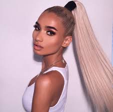 Lilly ghalichi rocks a luxurious hairstyle with flowing silky waves gathered at back into a posh ponytail. Pin By Chetandas Mccullough On Hdir Pia Mia Hair Pia Mia Princess Pia Mia
