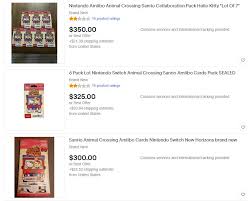 Each amiibo card pack includes: The Price Of Animal Crossing S Sanrio Amiibo Cards Are Already Skyrocketing On Ebay Nintendo Life