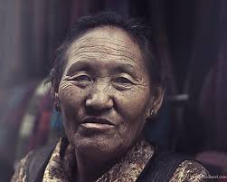 Portrait of an old lady in McLeod Ganj