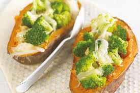 Patates Douces Brocolis Un Plat Gratine Recette Alimentation Cuisiner Patate Douce Nourriture