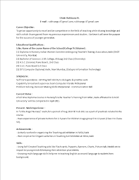 Writing a good resume is not rocket science. Preschool Primary Teacher Resume Format Templates At Allbusinesstemplates Com