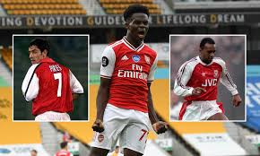 Jadon sancho set the bundesliga alight for borussia dortmund but england boss gareth southgate only used him as a late sub for bukayo sakacredit. Arsenal S Bukayo Saka Given No 7 Shirt For Next Season As He S Rewarded For Breakthrough Campaign Daily Mail Online