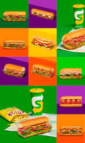 Subway Visual Identity System On Behance Food Graphic Design Subway Sandwich Food Photography Styling
