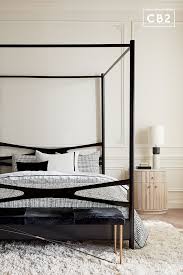 Frame canopy queen bed at cb2. Oslo Queen Black Canopy Bed Cb2 Black Canopy Beds Traditional Canopy Beds Canopy Bed