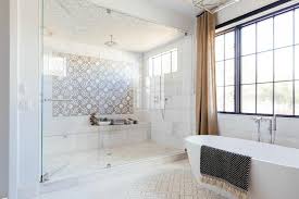 The fun blend of hexagonal tiles is a riot! 15 Timeless Bathroom Tile Designs Hgtv Timeless Bathroom Bathroom Tile Designs Classic Bathroom