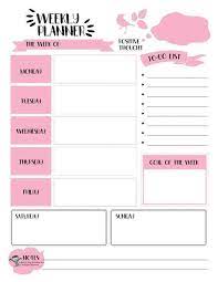 So, there will be no conflicting schedules. 29 Free Weekly Planner Template Printables For 2021