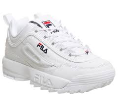 Fila Disruptor Ii Trainers White Leather Hers Trainers