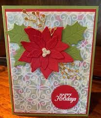 Stampin Up Poinsettia Petals Poinsettia Cards Stampin Up Christmas Cards Diy Christmas Cards