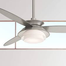 Shop with earthled to find the right wattage, color, and range for your standard incandescent dimmers. 56 Minka Aire Stack Silver Dimmable Led Ceiling Fan 58e41 Lamps Plus