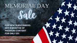 Read about memorial day in usa in 2021. Memorial Day Sale Get 6 Months Of Premium Content For Just 1