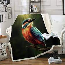 Check spelling or type a new query. Megok Duvet Ivid 3d Printed Sherpa Fleece Plush Bedspreads Colourful Furry Bird Throw Blanket For Sofa 150cmx200cm Amazon De Kuche Haushalt