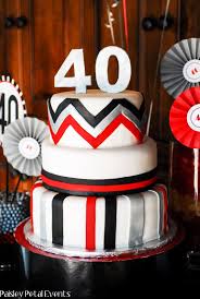 Decoration 40th Birthday Party Ideas For Men Black Red And Silver 40th Birthday Party For Him 40th Birthday Parties Birthday Party Cake 40th Bday Ideas