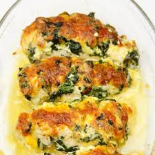 Spinach Chicken Casserole With Cream Cheese And Mozzarella Recipe Yummly Recipe Mozzarella Recipes Spinach Stuffed Chicken Cooking Dishes