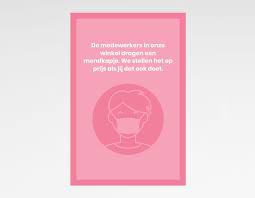 Mensen van 13 jaar en ouder lopen dan het risico op een boete van 95 euro als ze deze regel overtreden en. Mondkapje Advies Sticker Verzoek Tot Dragen Van Mondmasker 20x30cm 10 Stuks