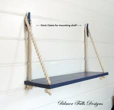 Pin By Hannah Glatzel On Baby Nautical Bathroom Decor Nautical Shelves Rope Shelves