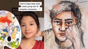 Seorang perempuan yang digambar merespons hasil karya devon hingga terharu. Viral Wanita Melukis Wajah Pria Yang Dilihat Dalam Mimpi Semalam Bangun Tidur Langsung Buat Sketsa Tribunnews Com Mobile
