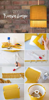 Diy Fransen Lampe Leelah Loves Lampenschirm Aus Stoff Lampenschirm Basteln Diy Lampenschirm