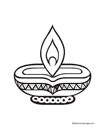 Diwali Diya Coloring Page Diwali Diya Diwali Diwali Colours