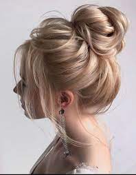 Elegant Bun Updo Bridal Hairstyles For Wedding Day Cute Bun Hairstyles Wedding Hair Trends Long Hair Styles