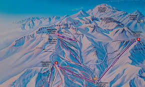 Cerca de el colorado, santiago metropolitan (chile). Valle Nevado Trail Map Freeskier