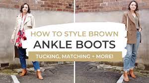 Maybe you would like to learn more about one of these? How To Style Brown Ankle Boots Black Printed Boots With Jeans Youtube