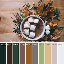 Forest Hot Chocolate Mary Margaretmarx Color Colors Colour Colours Colorpalette Colorpalettes Colourpalette Colour Grun Schokolade Heisse Schokolade
