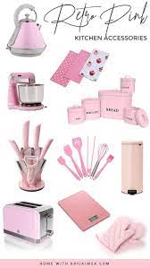 Pink Kitchen Accessories Shopping Guide Home With Bry Jaimea Retro Pink Kitchens Pink Kitchen Decor Pink Kitchen Appliances