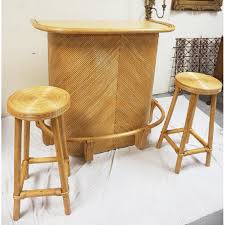 Check spelling or type a new query. Mid Century Rattan Summer Tiki Bar W 2 Stools Aptdeco