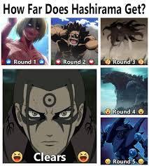Which round does Hashirama stop