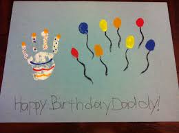 For example, it is believed that birthday is mostly waited for by women and children, as they bring important life emotions. Hand Finger Print Cake Balloon Birthday Card Super Easy Homemade Birthday Cards Dad Birthday Card Birthday Card Craft