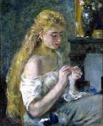 Bo Fransson Pierre Auguste Renoir Girl Crocheting 1875 Renoir Paintings Pierre Auguste Renoir Renoir
