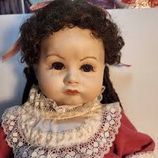 Imsco World Of Dolls Porcelain Brunette Curly Locks Paris Sonja Carroll 252  '86 海外 即決