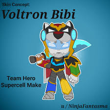 Follow supercell's terms of service. Bibi Bea Hero Or Villain Supercell Make Skin Concept Bibi Voltron Brawlstars
