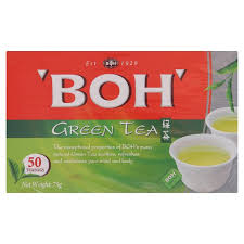 Tea natural others fruity green tea taste jasmine flavor caramel peppermint. Boh Green Tea Bags 50pcs 75g Tesco Groceries