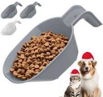 4-Pack Animal Print Plastic Pet Spoons - BPA-Free Scoops For Cat & Dog Food