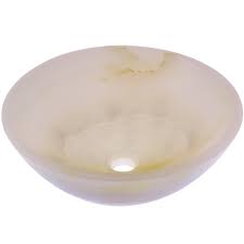 natural white onyx stone vessel