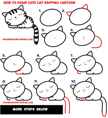 This tutorial shows how to draw a perfect circle freehand.for long tutorials subscribe to patreon. How To Draw A Cat Narrated Step By Step Tutorial Cute766