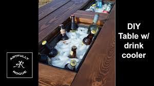 The sobro cooler coffee table is billed as a smart coffee table which has been crafted to complimented your increasingly connected lifestyle. Diy How To Build A Table With A Beer Cooler Youtube