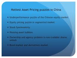 Recent coverage in major new outlets has called attention. Asset Pricing In Chinese Capital Market Fangzhou Lu Nyu Stern Decemeber 5th Ppt Download