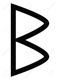 Yellow and white letter b wall decor. Black Simple Dalecarlian Runes Alphabet Letter B Birka Royalty Free Cliparts Vectors And Stock Illustration Image 145610998