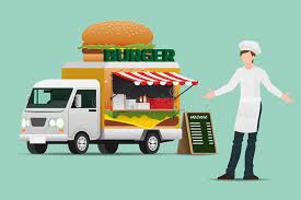 Give your food an extra kick with our favorite spicy food recipes. Food Truck Automobile Hamburger Ready To Serve Grilled Meat And Drinks In The Outdoor Atmosphere As A Small Business Stock Vector Illustration Of Invite Cooking 153573969