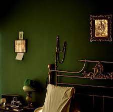 Interior Colour Green And Brass Bedroom With A Luxurious Feel Green Bedroom Walls Bedroom Green Green Rooms