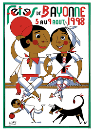 Affiche Officielle Fetes De Bayonne 1998 France Fete De Bayonne Bayonne Pays Basque