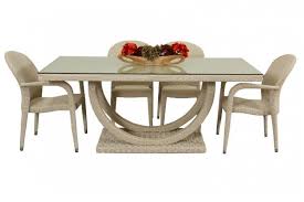 Irmk120 Sentetik Rattan Masa Seti Rattan Table Set Mobilya Masa