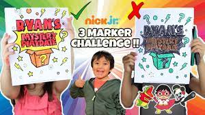 Download or print for free. Ryan S Mystery Playdate 3 Marker Challenge By Cathleen S Toy Reviews Youtube