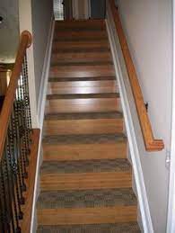 Carpet On Top Of Each Step Instead Of Runner Carpet Stairs Laminate Stairs Wooden Stairs