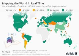 chart mapping the world in real time statista