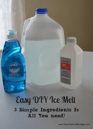 Easy Diy Ice Melt That Is Safe For The Kids And Pets Two Kids And A Budget Mason Jar Lighting Wine Bottle Diy Ice Melting